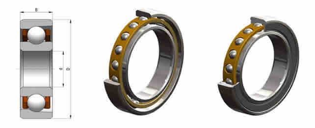 德國HQW角接觸球軸承S30X1700H圖紙